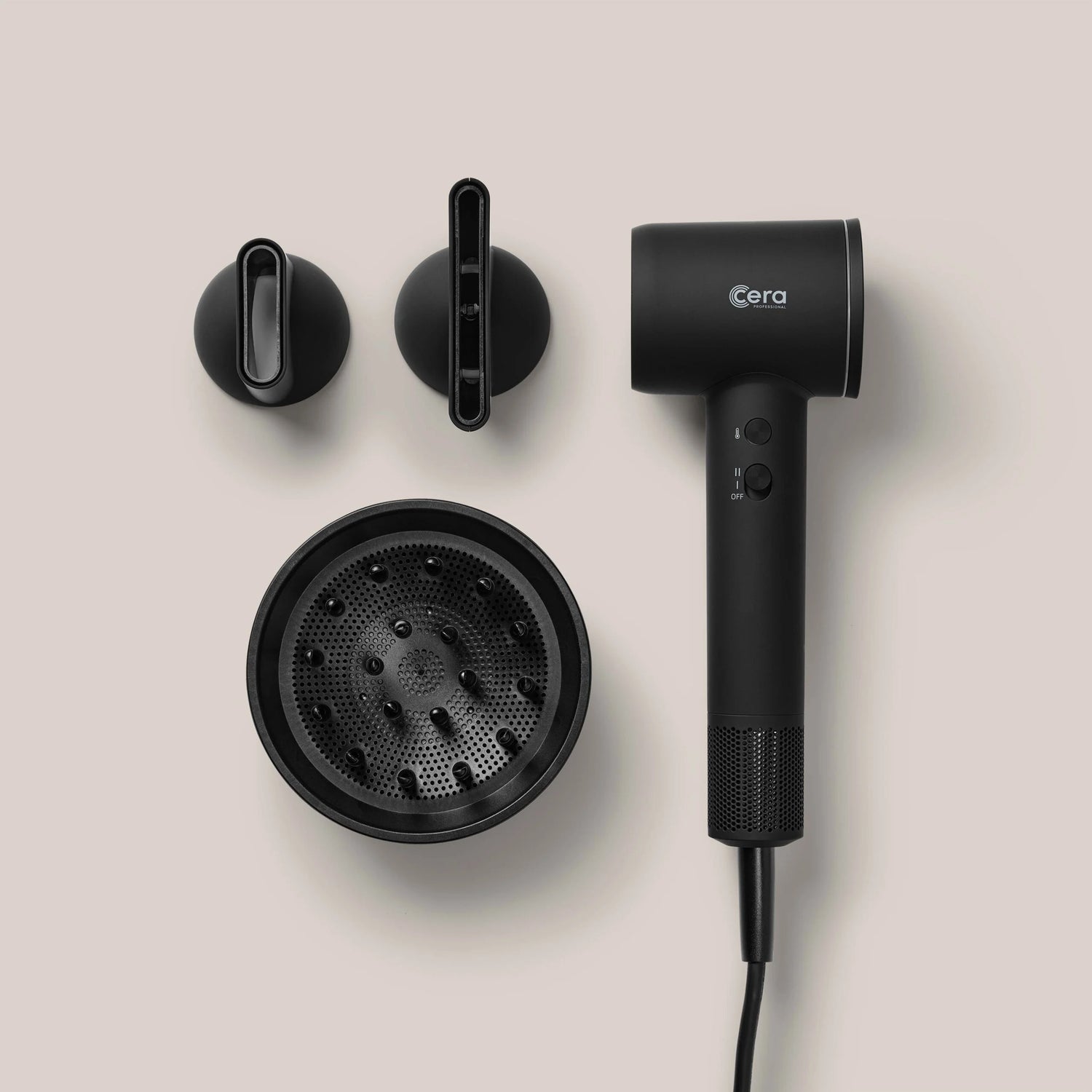 Cera Professional PRO BLDC Hair Dryer – Svartur