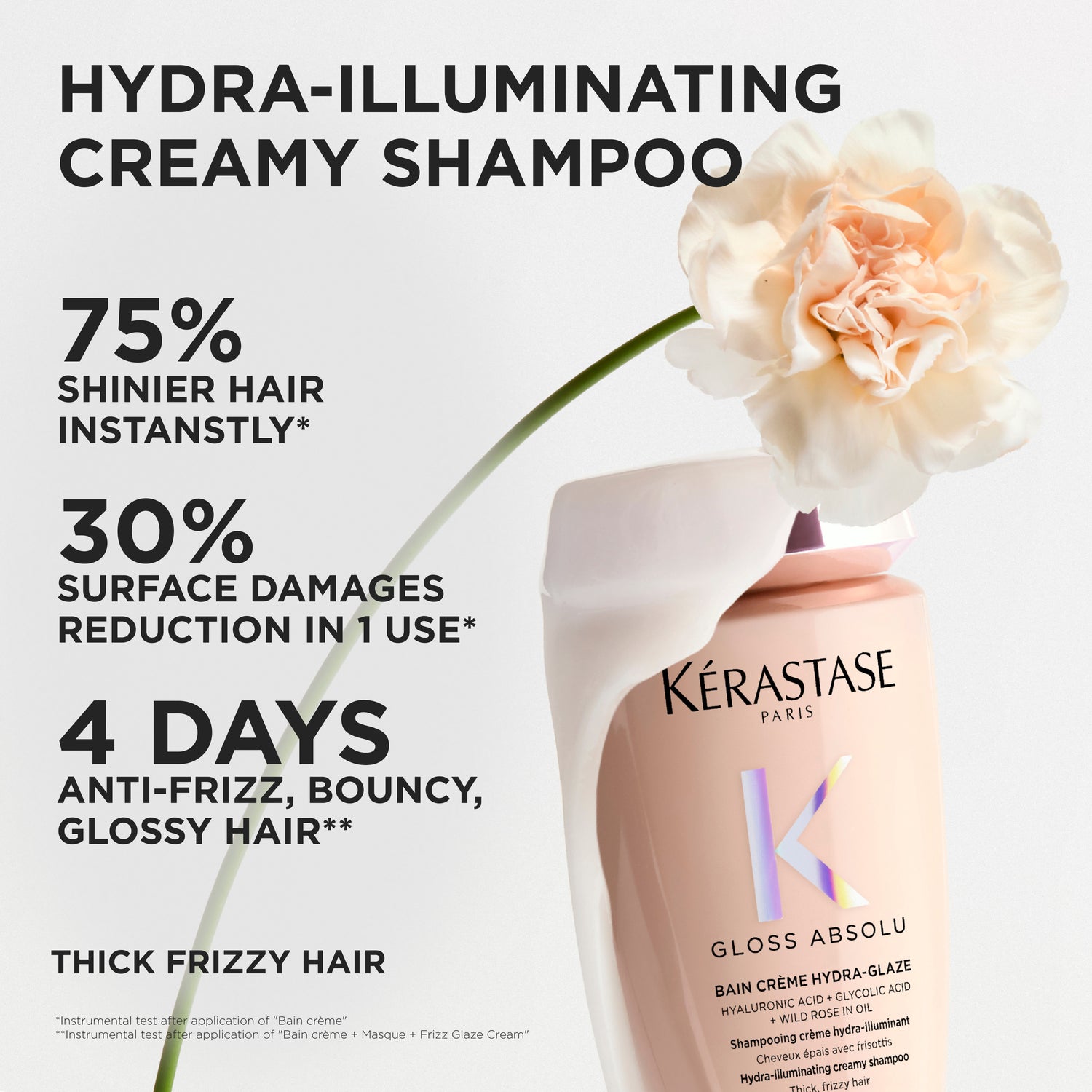 Kérastase Gloss Absolu Bain Créme Hydra-Glaze Sjampó