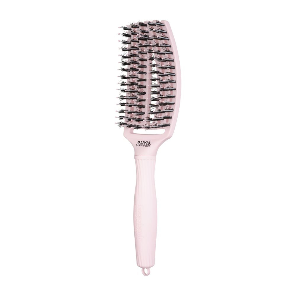 Olivia Garden Fingerbrush Medium Bleikur