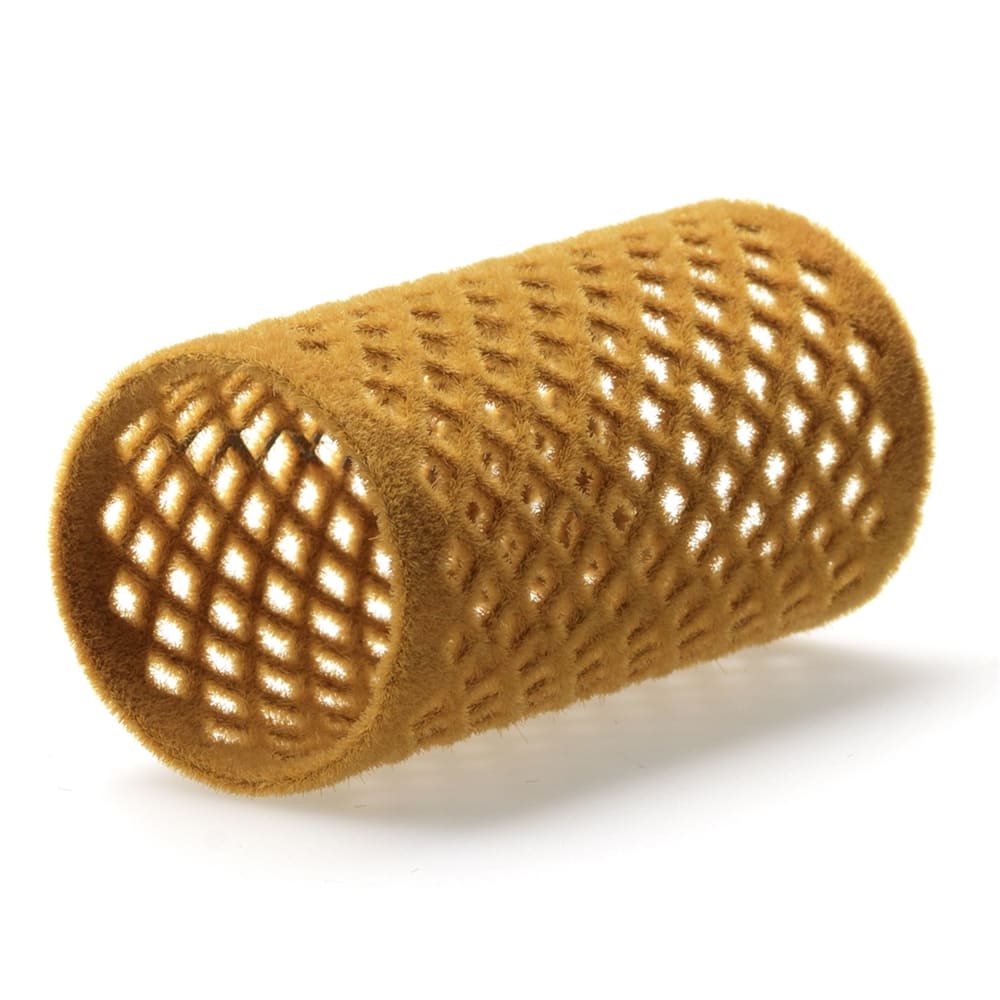 Rúllur Flauel Gulbrún 32mm