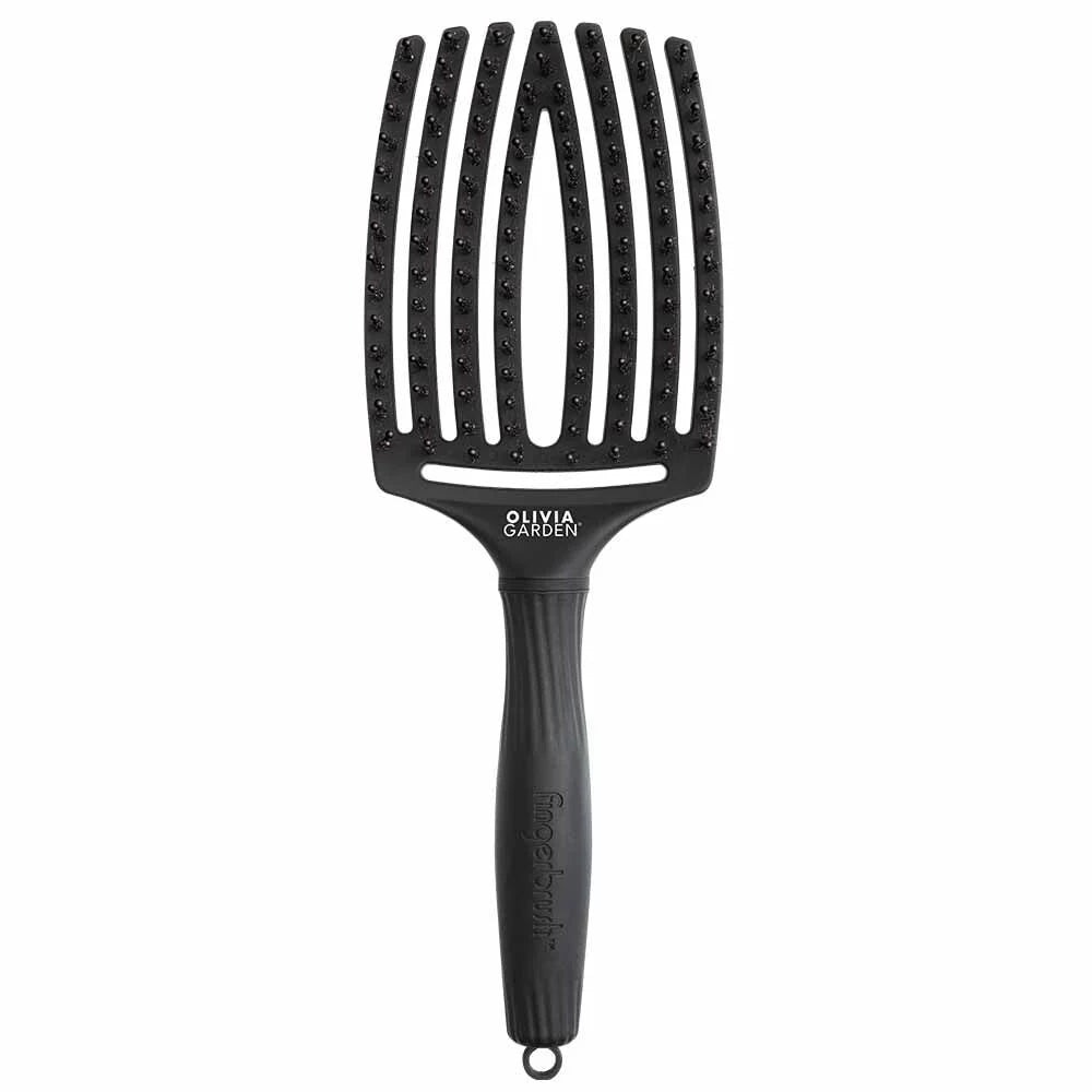 Olivia Garden Fingerbrush Large Svartur