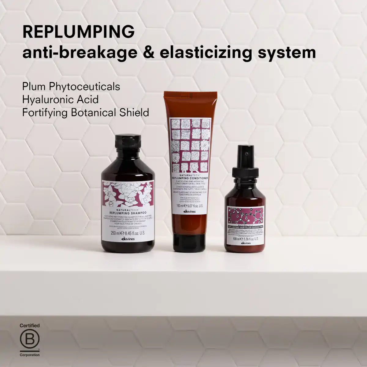 Davines Replumping sjampó - 250ml