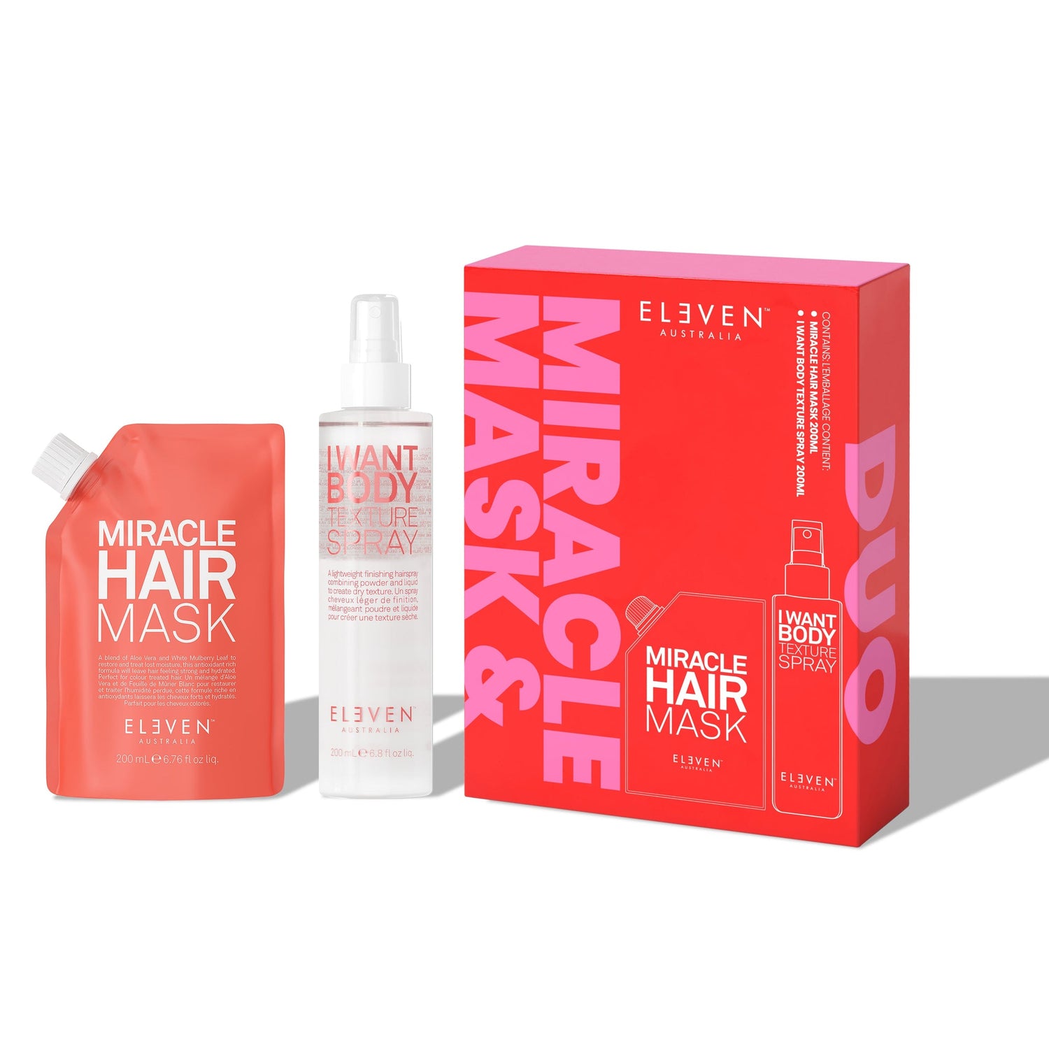 ELEVEN Australia Miracle Mask & Texture Duo Gjafasett