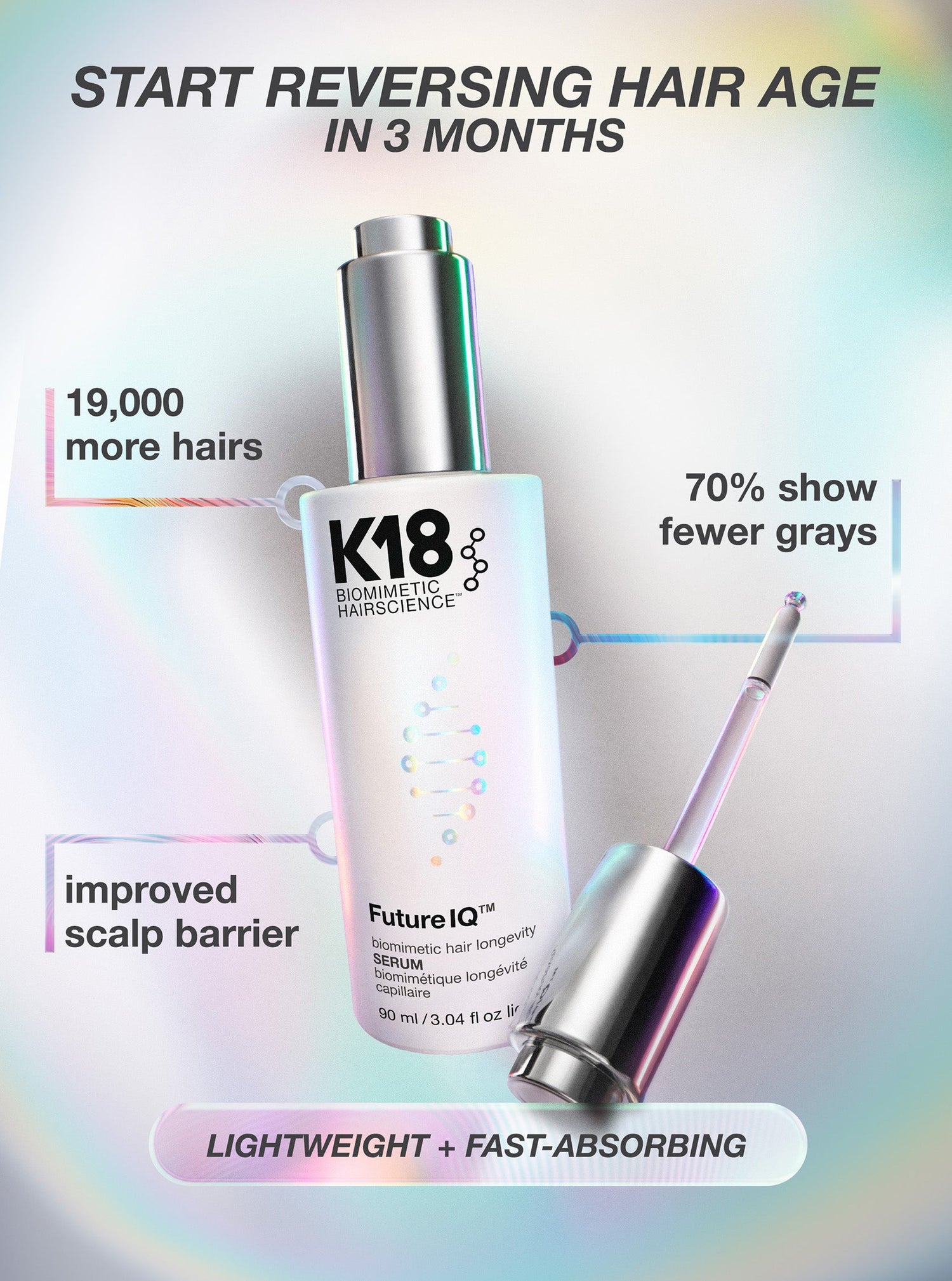 K18 FutureIQ™ biomimetic hair longevity serum