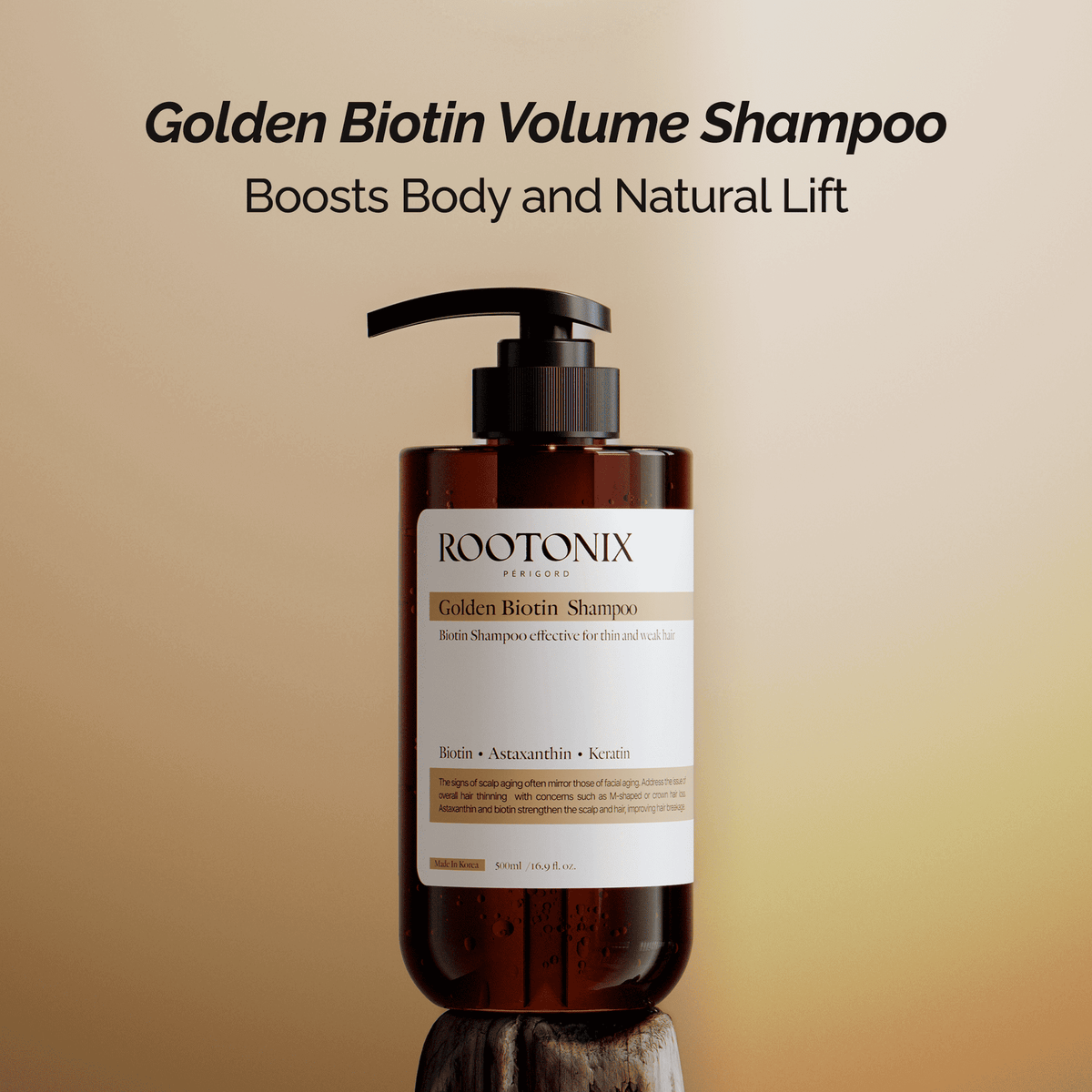 ROOTONIX Golden Biotin Sjampó