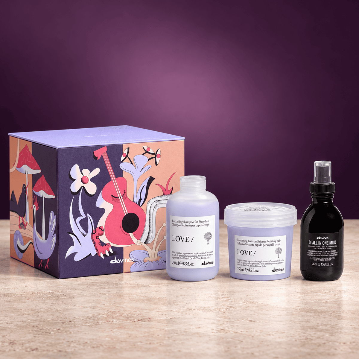 Davines LOVE SMOOTHING Gjafasett