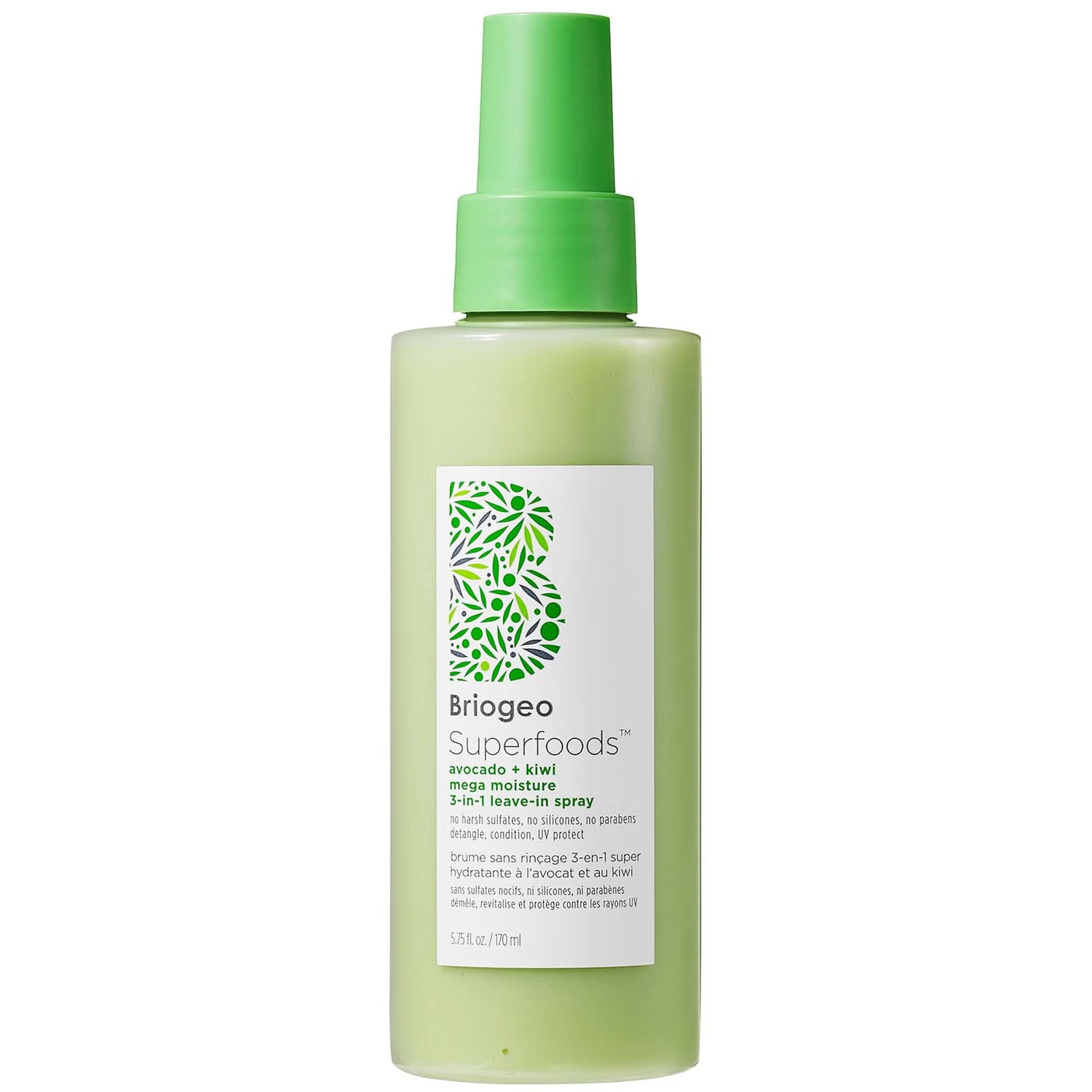 Briogeo Superfoods Avocado + Kiwi Mega Moisture 3 in 1 Leave In Spray